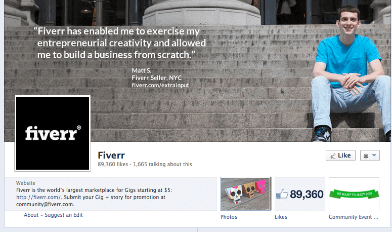 Fiverr seller testimonial: entrepreneur in NYC built business from scratch using Fiverr platform
