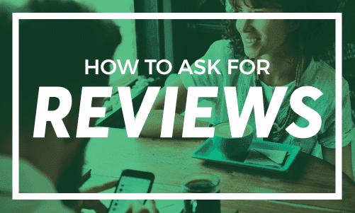 Title text How to Ask for Reviews with office background