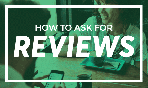 Title text How to Ask for Reviews with office background