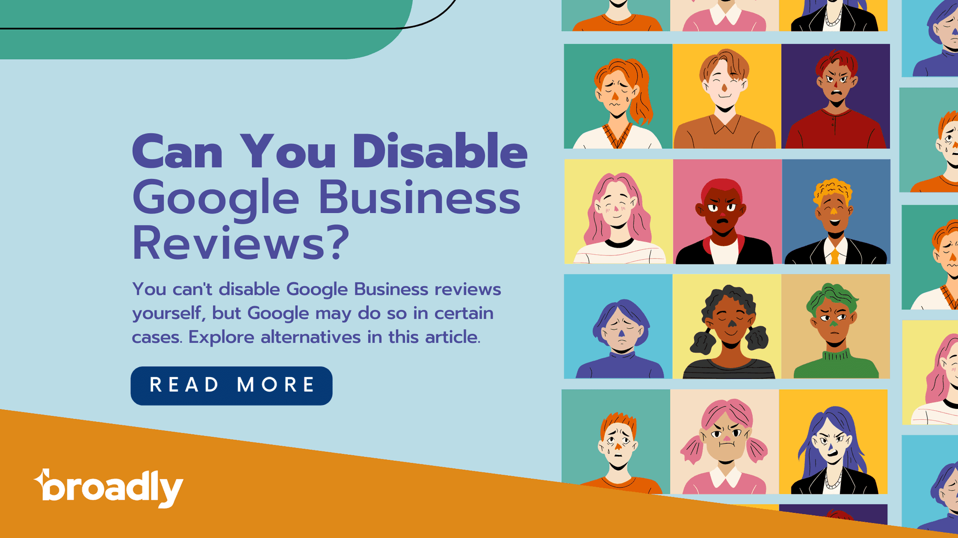 Blog banner asking whether you can disable Google Business reviews