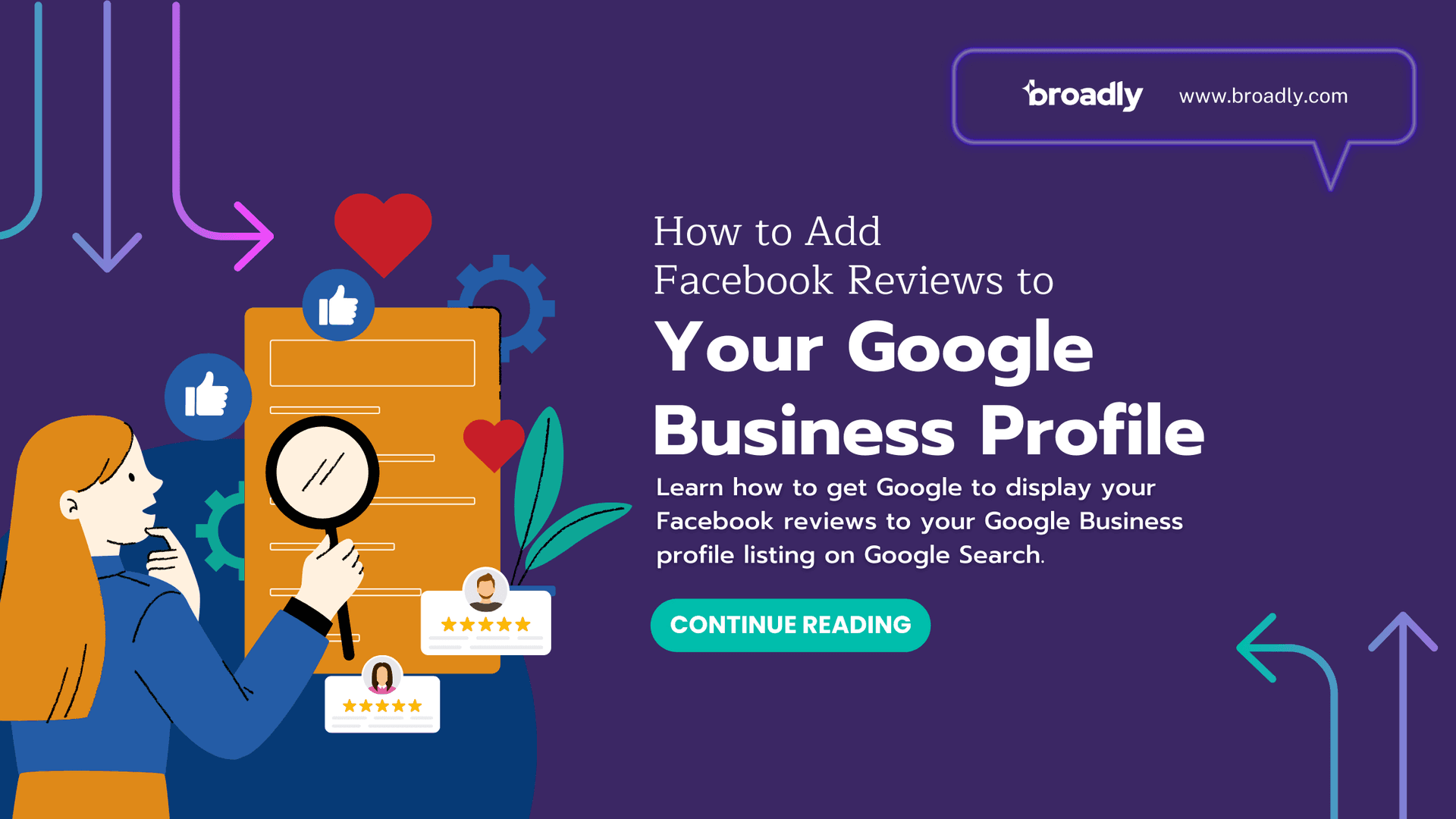 Blog banner about adding Facebook reviews to Google Business Profile