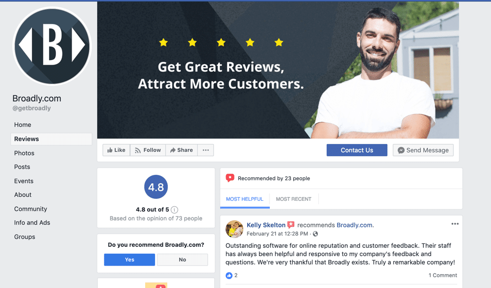 Facebook Reviews for Businesses