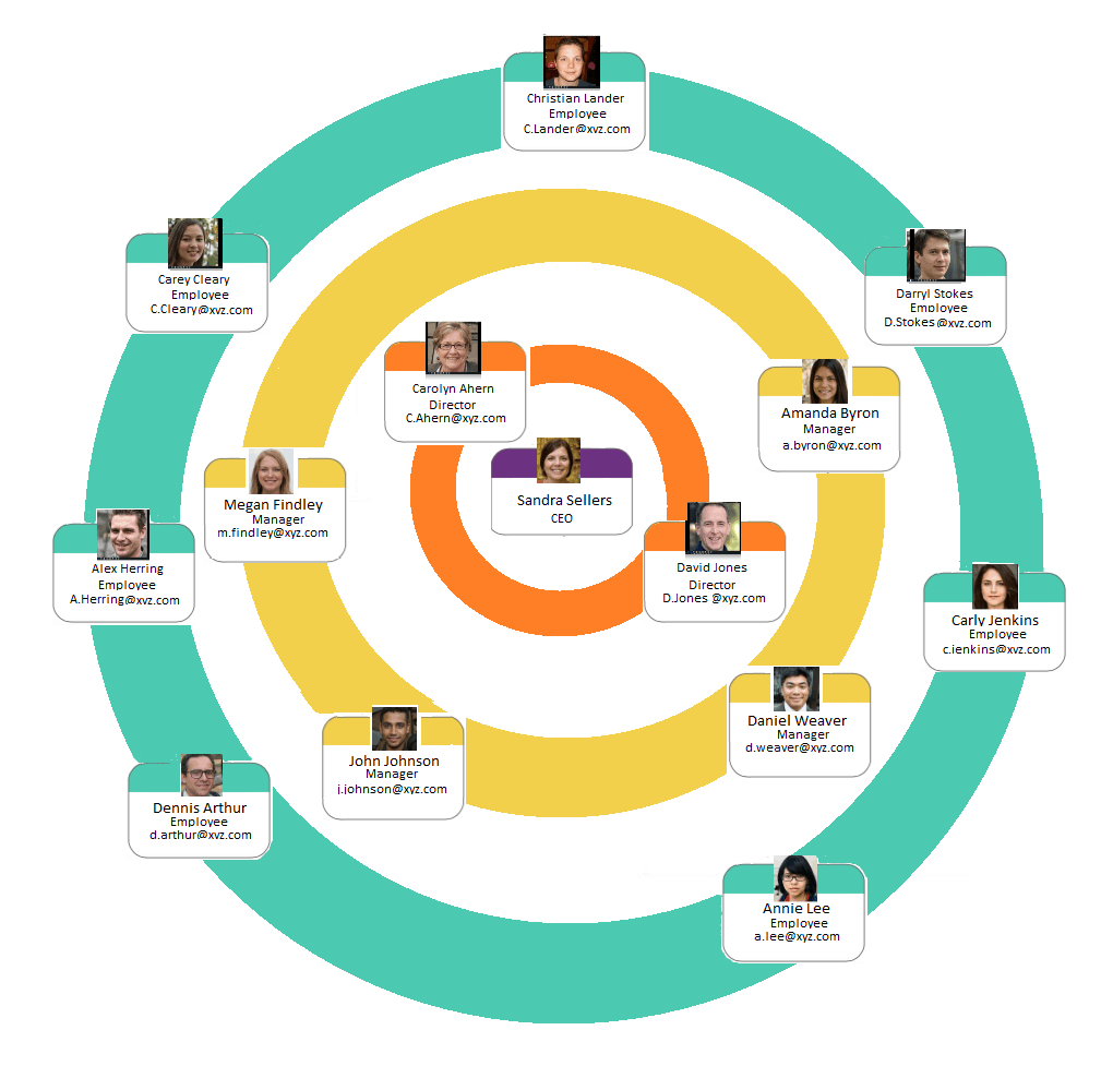 organizational chart modern design