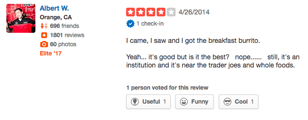 yelp reviewer stupid