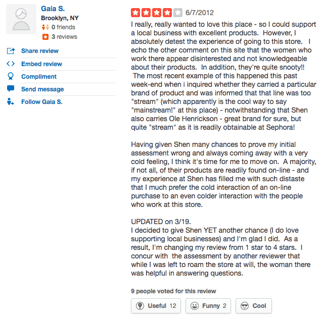 funny yelp reviews