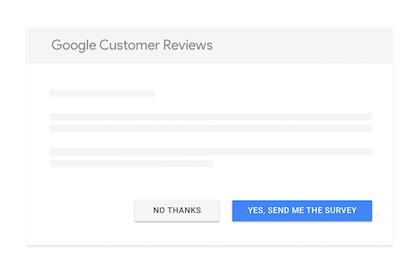 Enable Google customer reviews