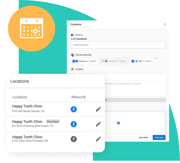 Simplify multi-location social