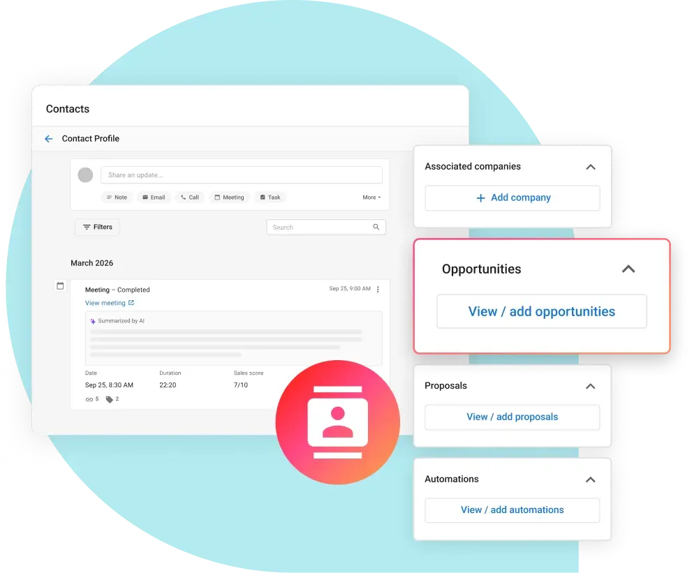 Get a CRM that updates itself img