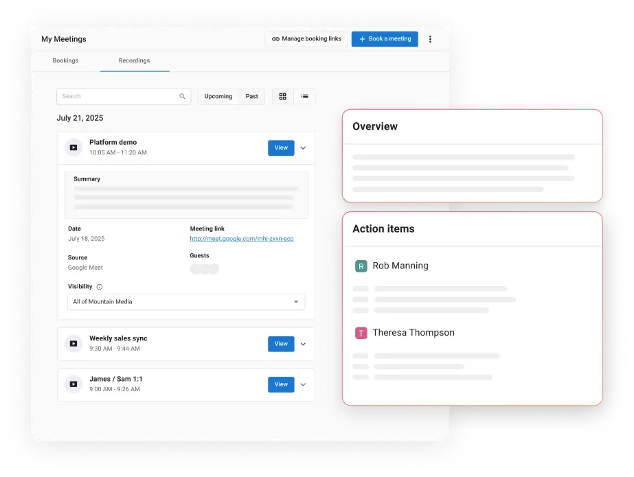 Turn sales calls into follow up actions img