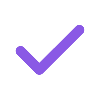 purple checkmark