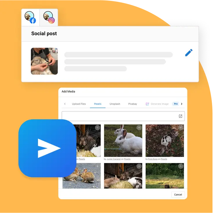 social post ai generated content example